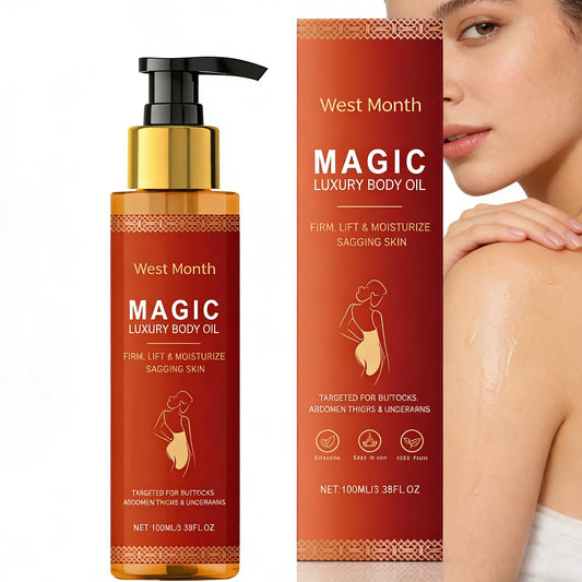 West Montr Body Tightening Oil - Daily Moisturizing Skin Care Formula for Nourishing, Softening & Hydrating Skin