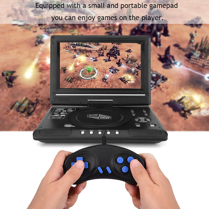 9 Inch Portable DVD Player - HD LCD Screen Media Player with Game Support, TV Function and FM Radio