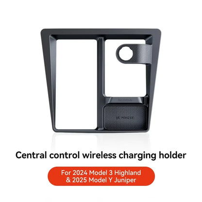 Wireless Charging Protective Frame for Tesla Model 3/Y Highland - Non-Slip Limiter for Phones, Headphones, and Watches