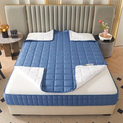 All-Inclusive Zipper Mattress Cover - Thick Quilted Fitted Mattress Protector Pad with Customized Sizes