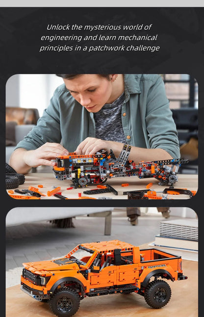 2024 New 1379PCS F-150 Truck Car Building Blocks – Off-Road Pickup Bricks MOC 42126 Toy for Kids, Boys Birthday Gifts