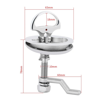 AndyMarine 316 Stainless Steel Boat Cam Latch – Marine Hatch Pull Turning Lock Hardware