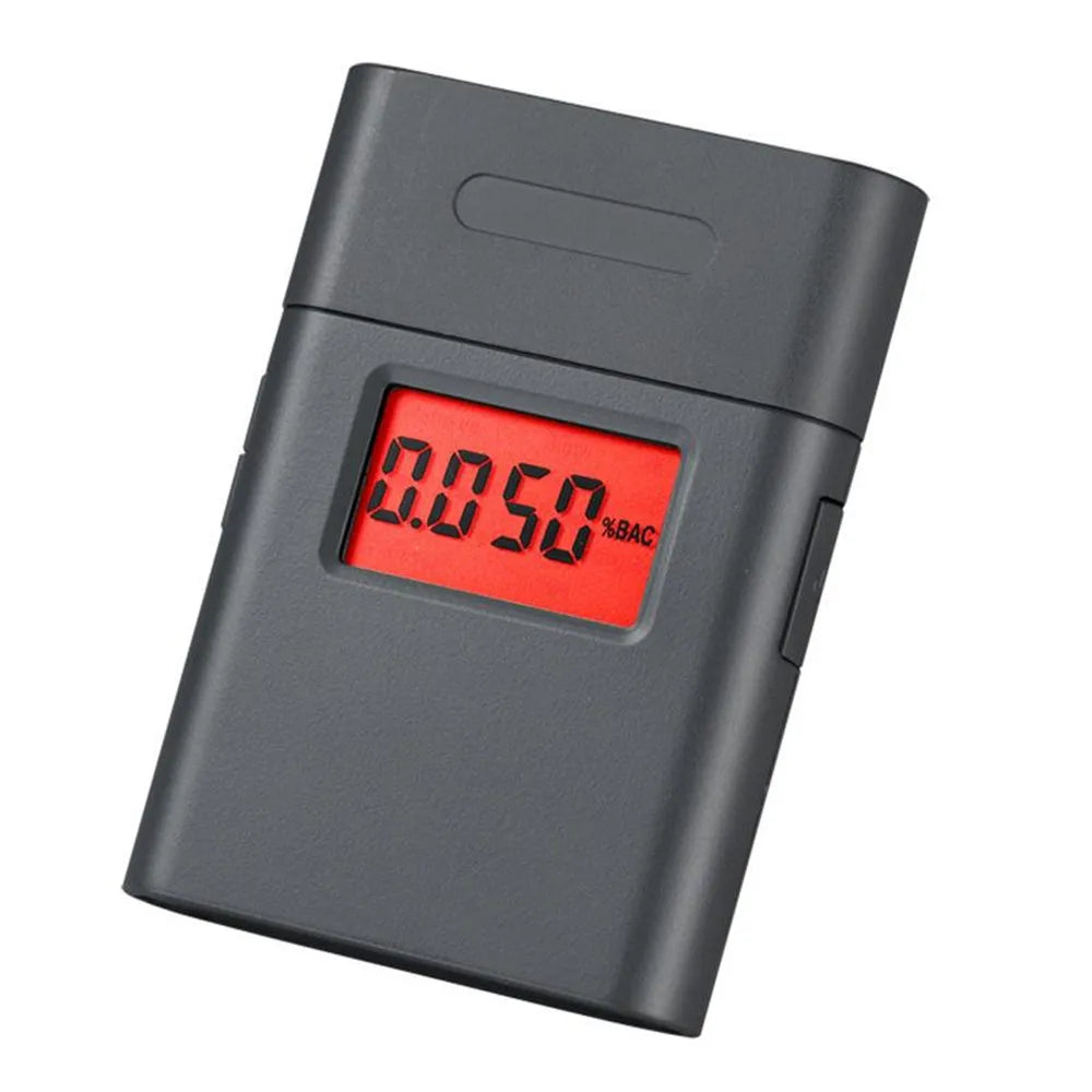 GREENWON Mini Digital Breathalyzer – Pocket Alcohol Tester with LCD Display and Mouthpieces for Personal Use