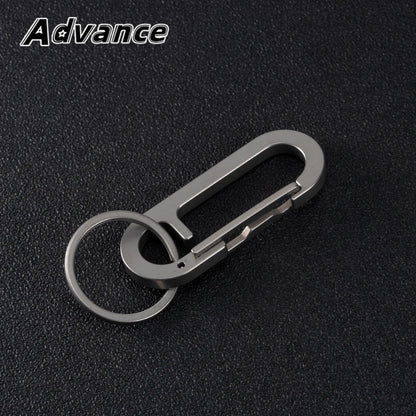 Titanium Alloy Key Ring - Multifunctional Outdoor EDC Keychain Buckle Tool Accessory