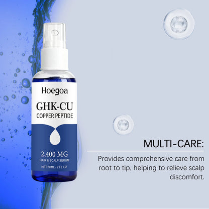GHK-Cu Copper Peptide Hair Serum - 60ml Nourishing Hair Spray for Moisturizing, Root Care & Non-Greasy Absorption