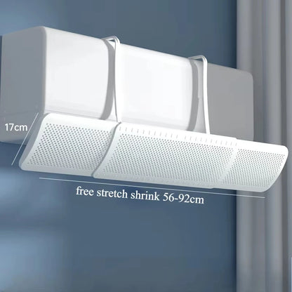 Adjustable Air Conditioning Windshield – Anti-Direct Blowing AC Vent Deflector & Dust Cover