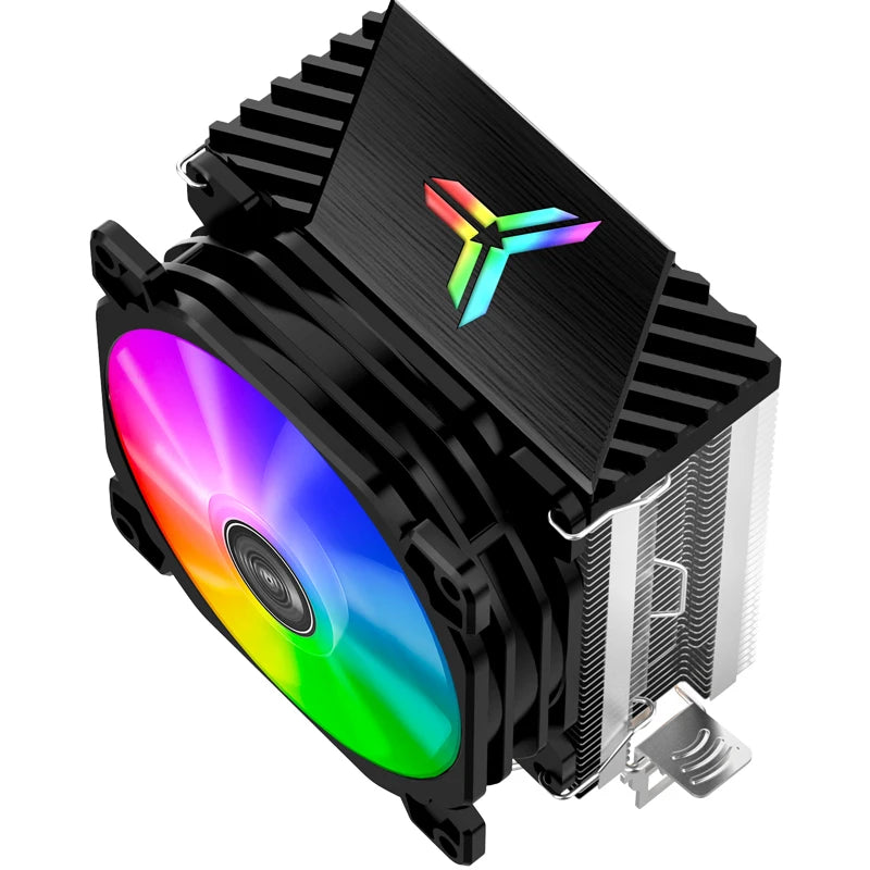 Jonsbo CR1200 RGB CPU Cooler — 2 Heat Pipe Tower with 9cm Colorful Fan for Intel LGA115X/775 & AMD AM4