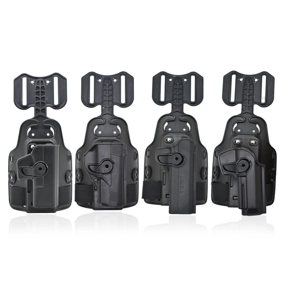 Outdoor Tactical Thigh Drop Leg Holster - Compatible with Glock 17, Beretta M9, Colt 1911, PX4 Storm for Hunting