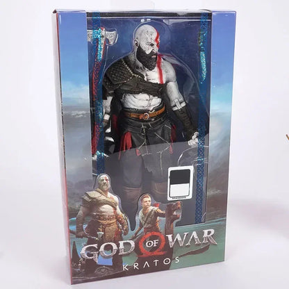 NECA God of War II Kratos 7-Inch Action Figure in Ares Armor with Blades - Classic Video Game Collectible Toy