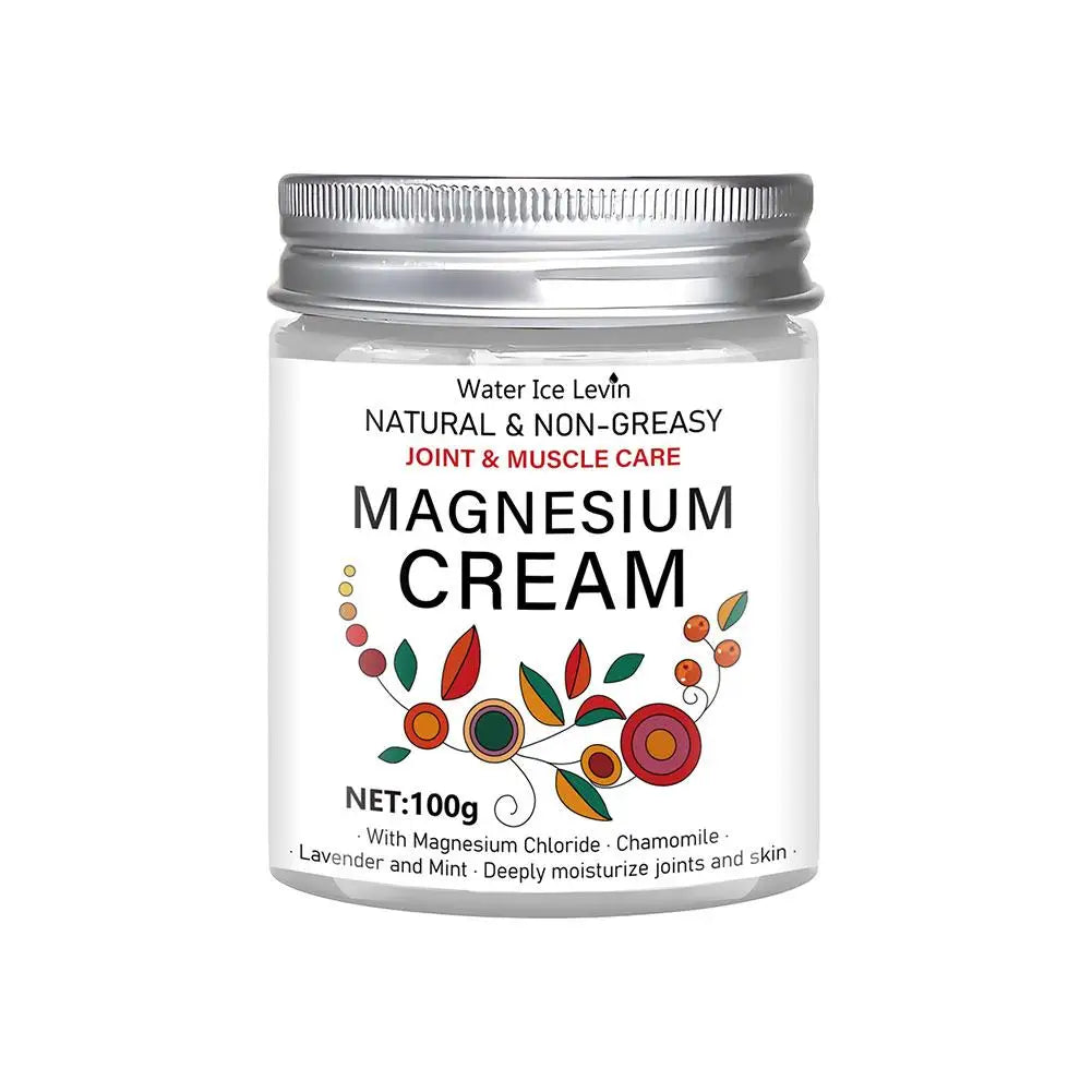 100g Magnesium Joint & Muscle Care Cream - Non-Greasy Daily Moisturizing Formula with Chamomile & Lavender
