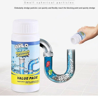 100g Powerful Sink Drain Cleaner – High-Efficiency Clog Remover, Kitchen Sewer & Pipe Cleaning Powder