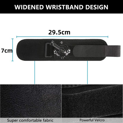 360° Rotating Wrist Strap — Compatible with GoPro Hero 12–2, AKASO, EKEN, DJI, Yi, Apeman Action Cameras