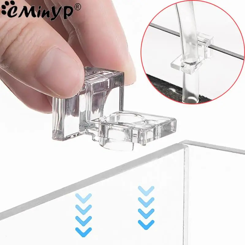 4Pcs Aquarium Lid Cover Support Clips - Acrylic Bracket Clamps for 5.5mm~15mm Wall Thickness Fish Tank - Stand Supplies