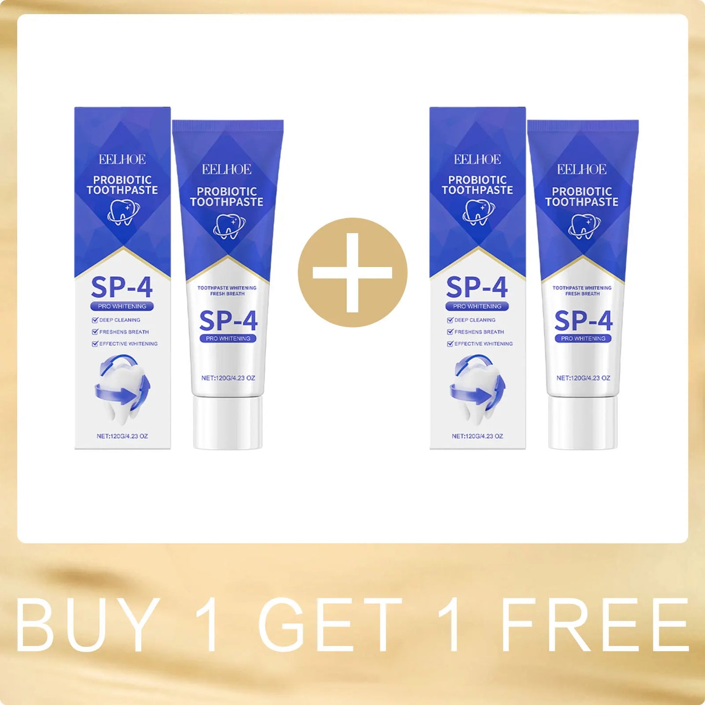 SP-6 Whitening Toothpaste with Probiotics – Plaque & Tartar Removal, Fresh Breath & Oral Hygiene