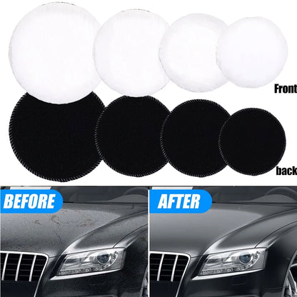 3/4/5/6/7-Inch Car Polishing Kit — Waxing Sponge, Wool, and Auto Paint Care Pads for Car Polisher