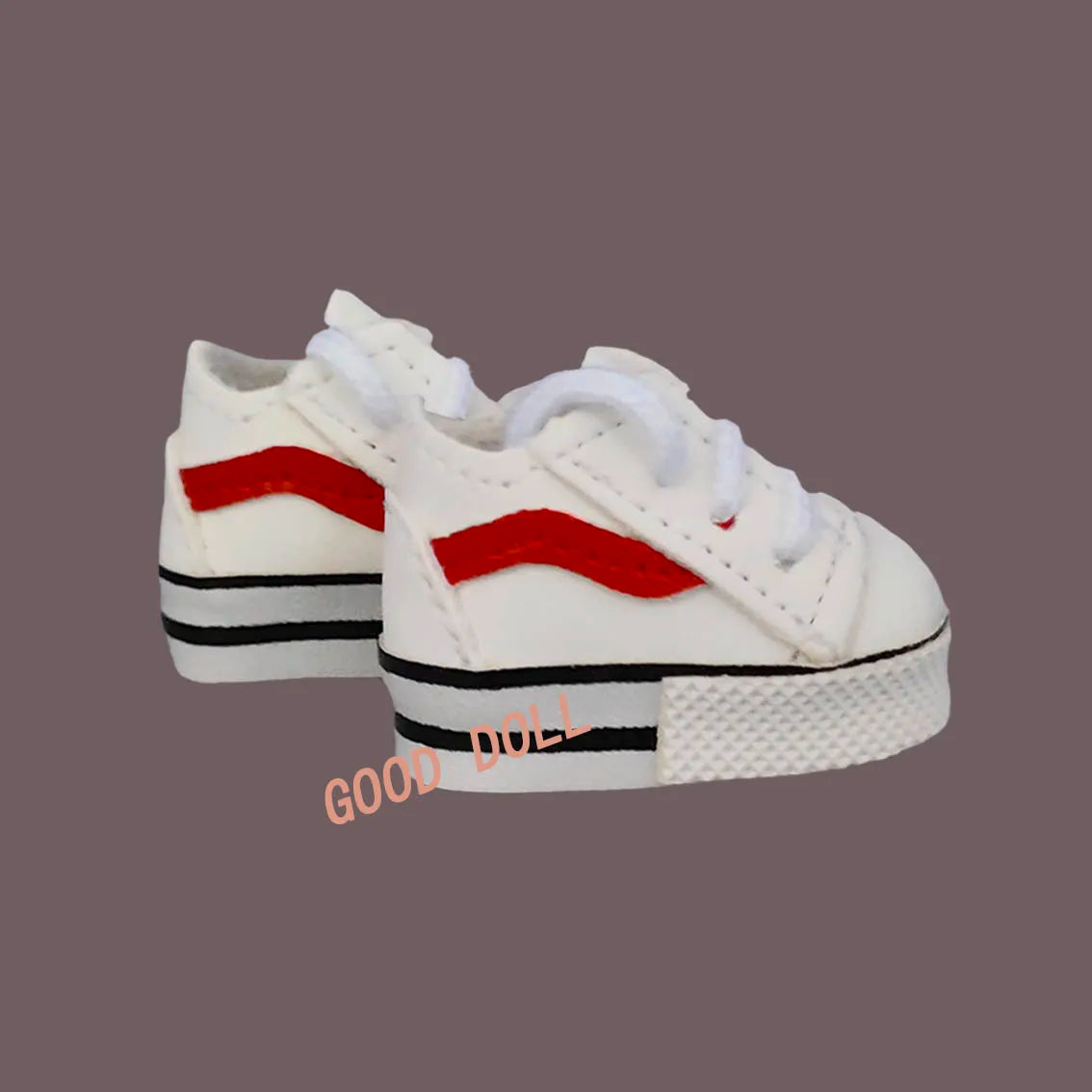 Labubu Doll Sneakers (4x1.8cm) - Shoes for 17cm Macaron Plush, 15cm EXO Cotton, & 1/6 BJD Dolls Accessories