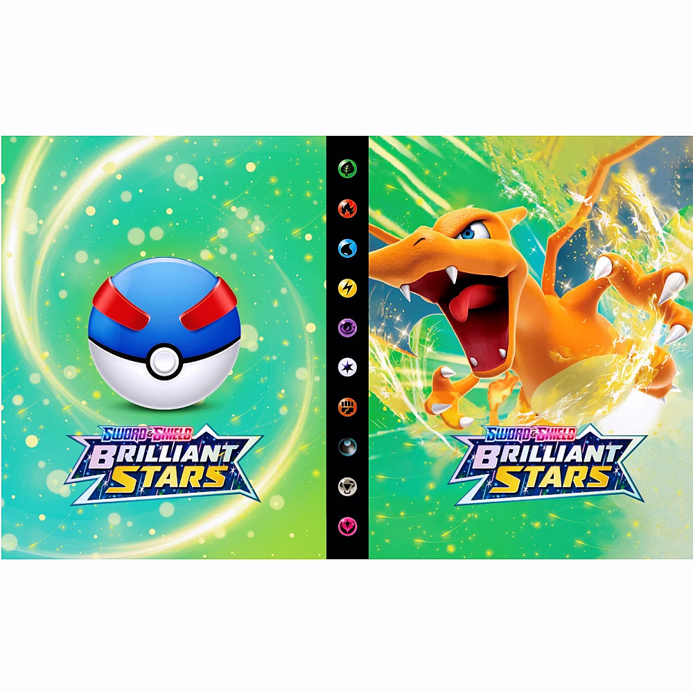 Charizard 240Pcs Card Album – Anime Card Binder for Mewtwo, Charizard & Collections, Protector Folder Gift
