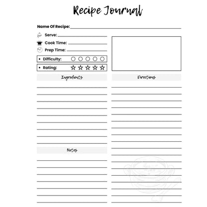 Cute Spiral Recipe Notebook – “My Favorite Recipe” Journal, Fun Kitchen Cookbook Organizer & Writing Notebook