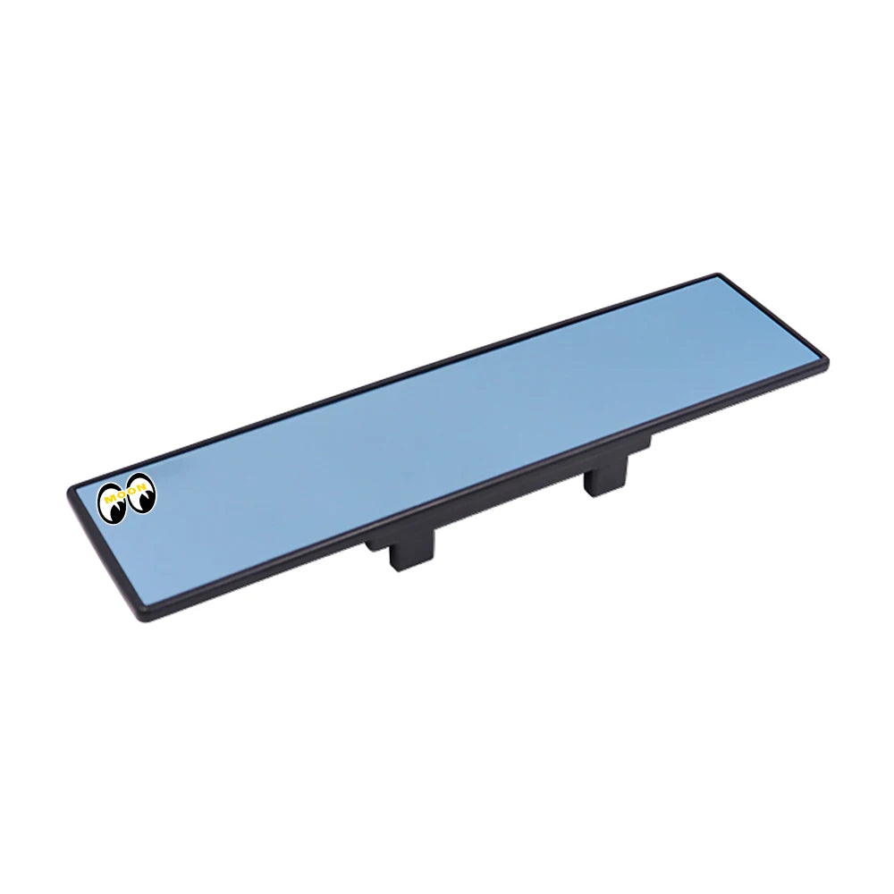 JDM Panoramic 300mm Rearview Mirror - Broadway Style Wide Angle Mooneyes Yellow Car Interior Mirror