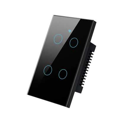 Tuya Smart WiFi Bluetooth Wall Touch Light Switch No Neutral Wire Required US 1-4 Gang Alexa Google Home Compatible Switch