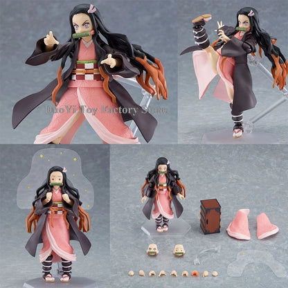 Figma Demon Slayer Action Figures – Rengoku, Tanjirou, Nezuko & Zenitsu Kimetsu no Yaiba Toys