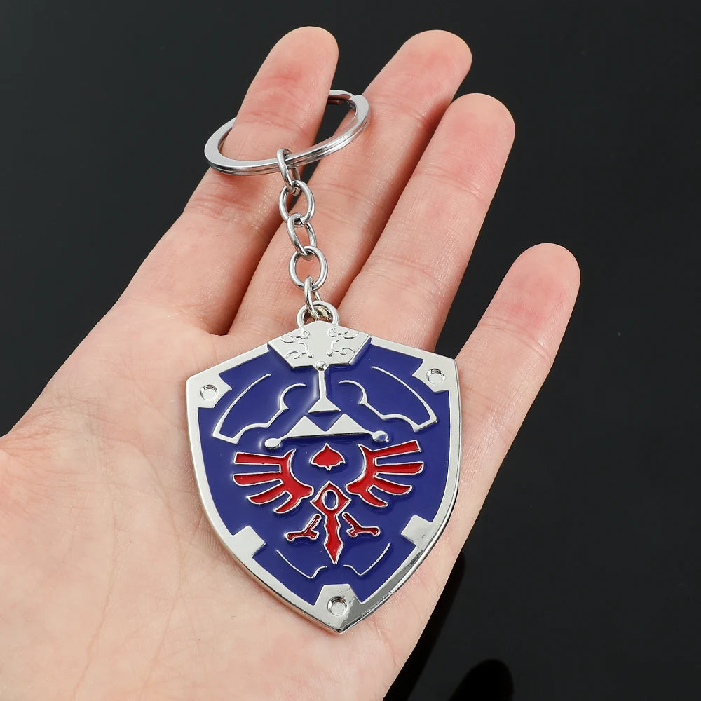 Legend of Zelda Triforce Keychain - Vintage Triangle Pendant Key Ring for Men & Women, Cosplay Gift