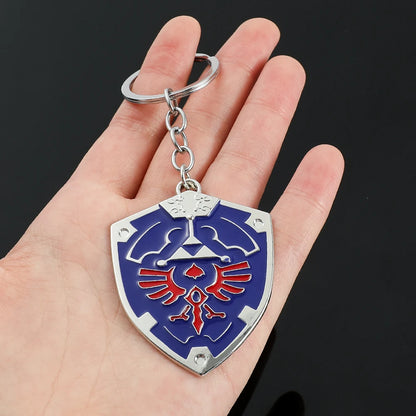 Legend of Zelda Triforce Keychain - Vintage Triangle Pendant Key Ring for Men & Women, Cosplay Gift
