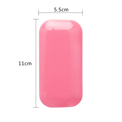 Eyelash Extension Forehead Sticker Pad – Silicone Pink Transparent Lash Tray & Pallet Holder for Makeup