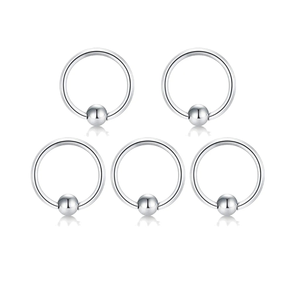 Stainless Steel Body Piercing Kit – Belly Button & Septum Piercing Set, Professional Piercing Tools for Personal and Salon Use