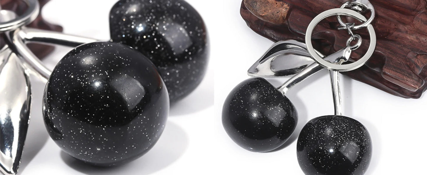 Cute Cherry Keychain Purse Charm – Bag Accessory for Handbags & Gifts for Women