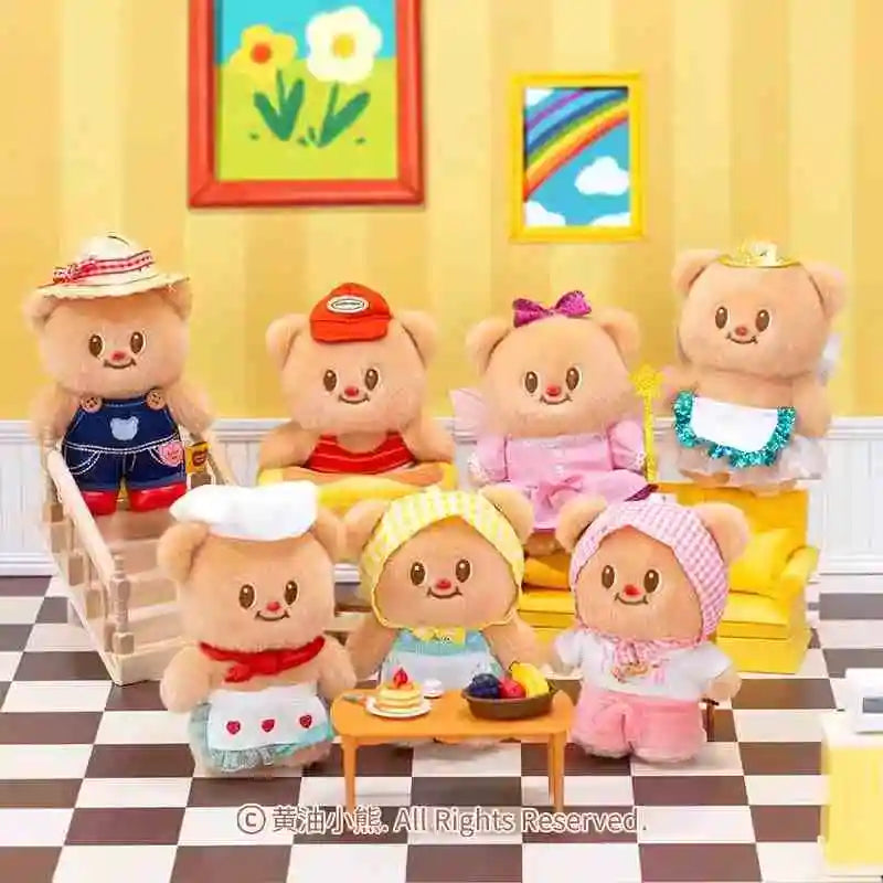 Butterbear Blind Box Action Figures | Kawaii Doll Toys & Pendants for Kids, Desktop Decoration Gifts