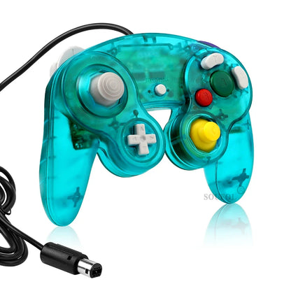 Transparent Wired Game Controller for GameCube NGC – Replacement Handheld Joystick for Video Game Console