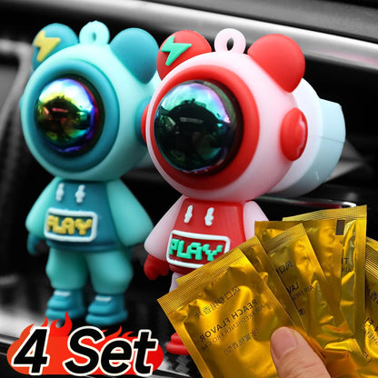 Cartoon Astronaut Car Air Outlet Perfume Clip – Aromatherapy Air Freshener for Car Interior