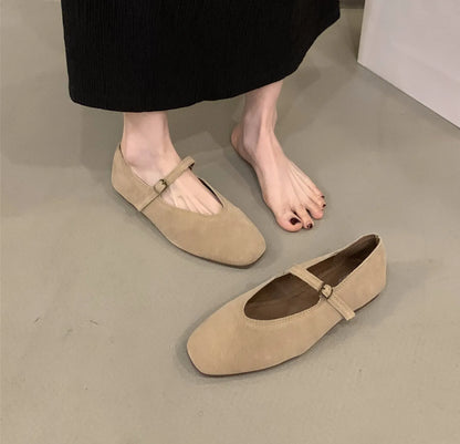 Bailamos 2024 Women's Flats – Round Toe, Slip-On Casual Ballet Shoes, Soft Leather Elegant Dress Shoes
