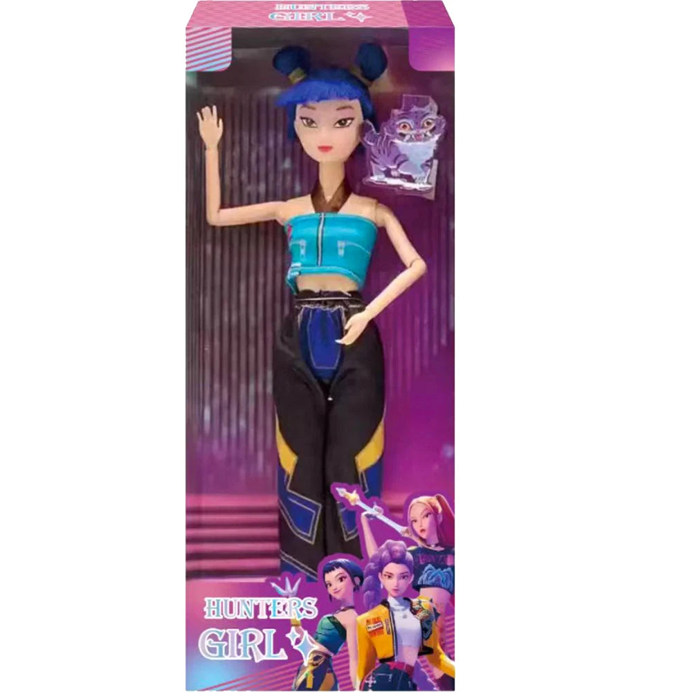 2025 Kpop Demon Hunters Doll Set – Rumi, Mira & Zoey Action Figures for Girls, DIY Plastic Princess Toys