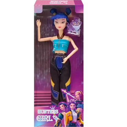 2025 Kpop Demon Hunters Doll Set – Rumi, Mira & Zoey Action Figures for Girls, DIY Plastic Princess Toys