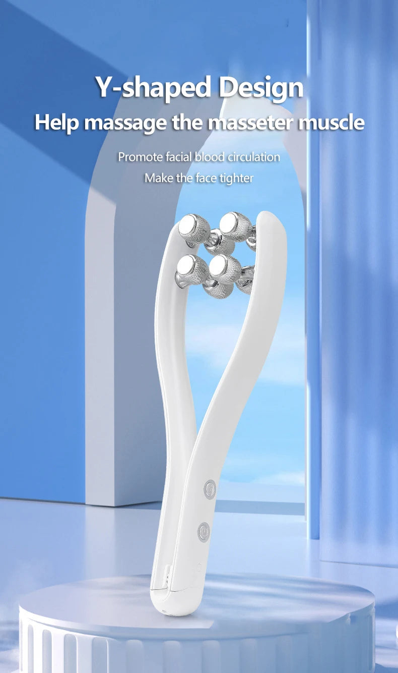 Y-Shaped Face Lifting Roller – Facial Massager for Chin & Skin Care at Home