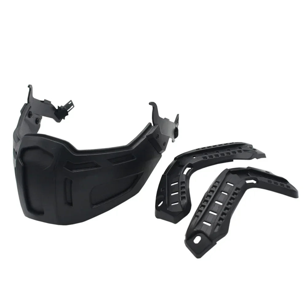 Tactical FAST Helmet Half Face Mask with Flip Goggles – Airsoft, Paintball, and Hunting Gear Accessories