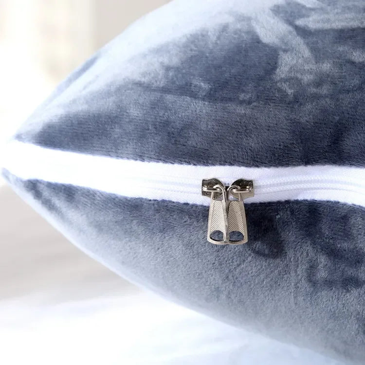 Soft Fleece U-Shaped Pregnancy Pillow – Multi-Function Side & Lumbar Support Cushion for Women