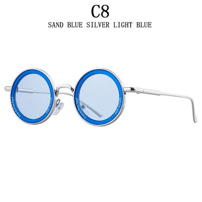 Round Steampunk Sunglasses — Vintage Punk Retro Fashion Glasses for Men & Women