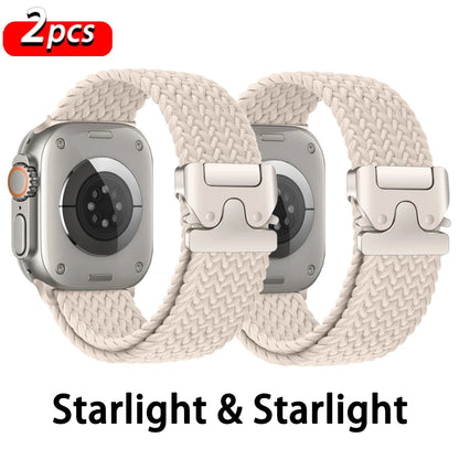 Parachute Braided Strap for Apple Watch – Compatible with 46mm, 45mm, 44mm, 41mm, Series 10/9/8, SE, Ultra 2, 49mm