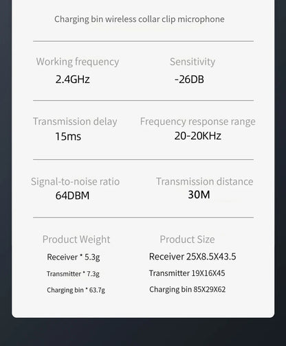 Xiaomi Wireless Lavalier Microphone – Portable Noise-Cancelling Mini Mic for Vlog, Interview, Live Streaming, Audio & Video Recording