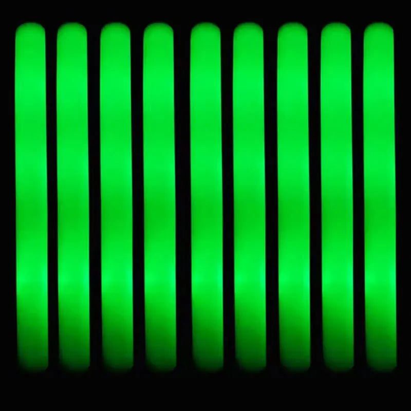 30 Pcs Foam LED Glow Sticks – Colorful Flashing Glow in the Dark Party Supplies for Weddings, Raves & Concerts
