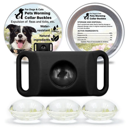 Natural Flea & Tick Repellent Pet Pendant Collar – One Size Fits All Anti-Flea Green Accessory for Dogs & Cats