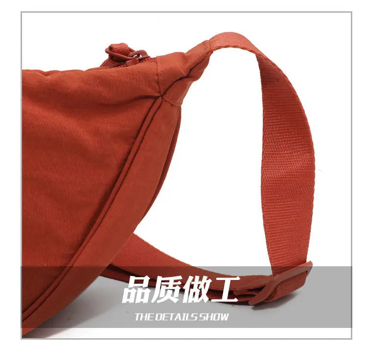 Upgraded Women's Messenger Bag – Simple Design Nylon Hobo, Small Vintage Shoulder Purse & Cloth Handbag