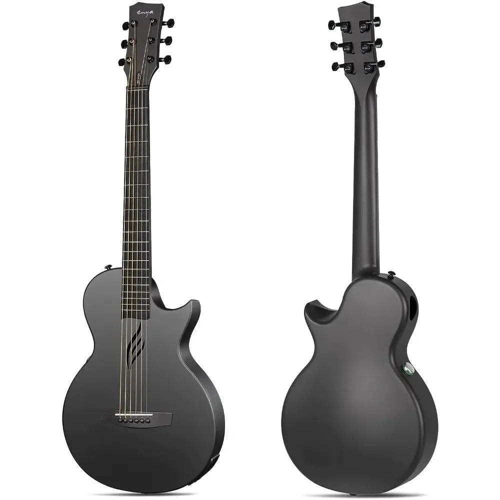 Enya NOVA GO SP1 Electric Guitar – 35 Inch Smart Carbon Fiber Acoustic with Pickup, Case, Strap, & Cable, Travel Guitarra Violão