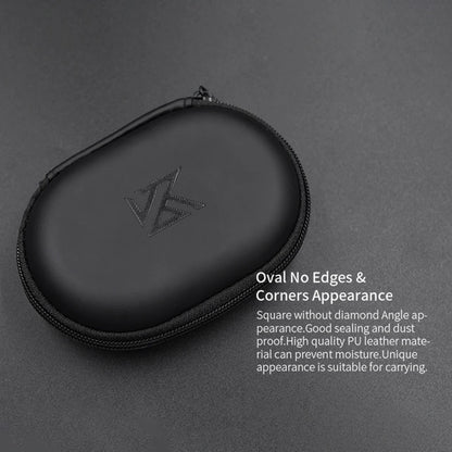 KZ Earphone Case – Portable EVA Zipper Headset Storage Box with Logo, Square Compression Organizer for Headphones