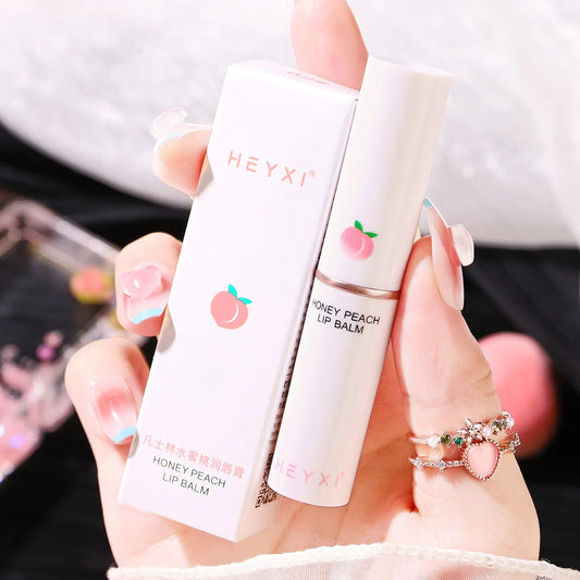 Honey Peach Color-Changing Lip Balm – Moisturizing Lip Plumper Hydrating Nourishing Lip Care Cosmetic
