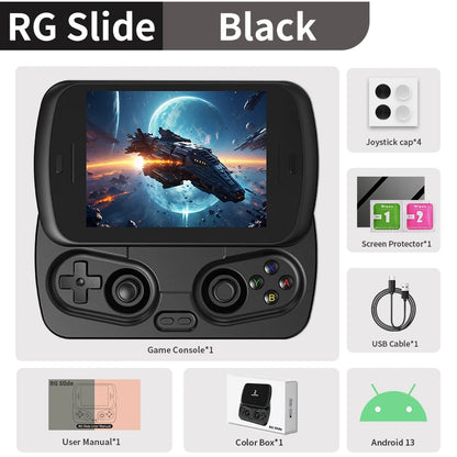 Anbernic RG Slide Retro Handheld Game Console - 4.7" LTPS In-Cell Android Gaming Player with AI Assistant & 1080P Output