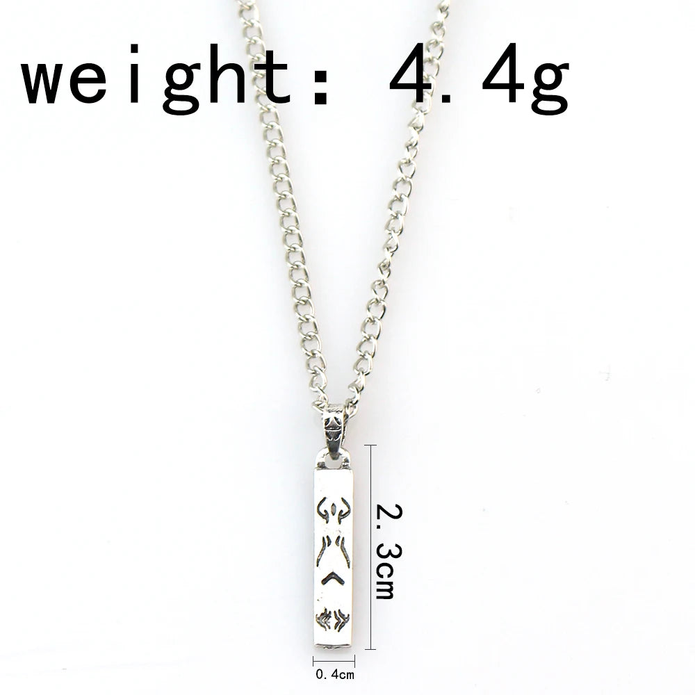 Jujutsu Kaisen Fushiguro Toji Sword Necklace - Spear of Tianri Knife Cosplay Pendant Choker Jewelry for Fans